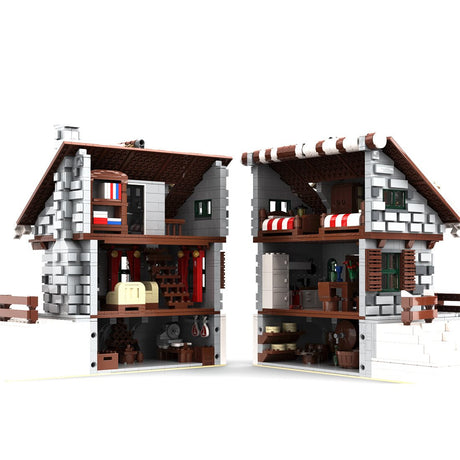 MOC - 38793 Winter Chalet Building Blocks - LesDiy - 