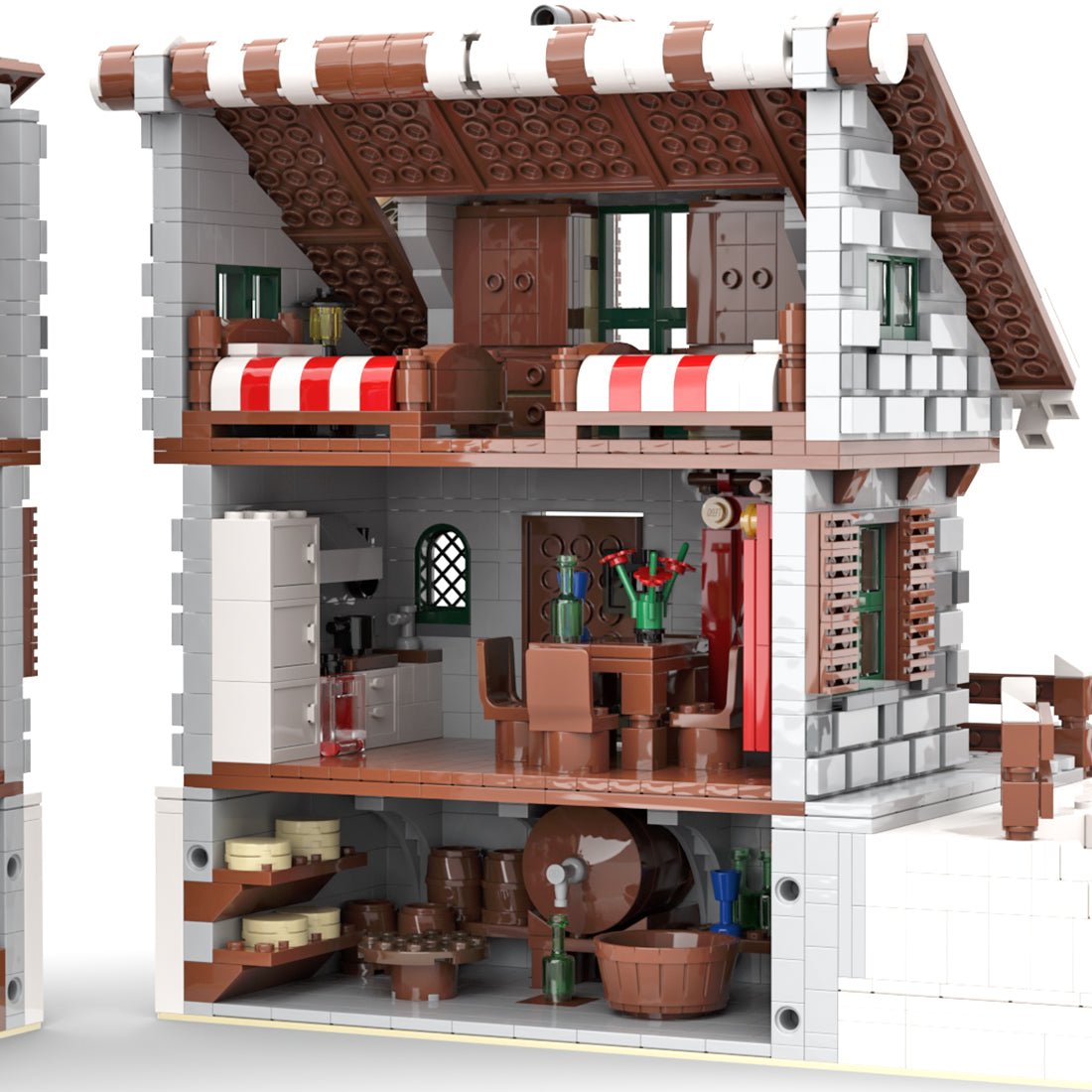 MOC - 38793 Winter Chalet Building Blocks - LesDiy - 