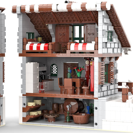 MOC - 38793 Winter Chalet Building Blocks - LesDiy - 