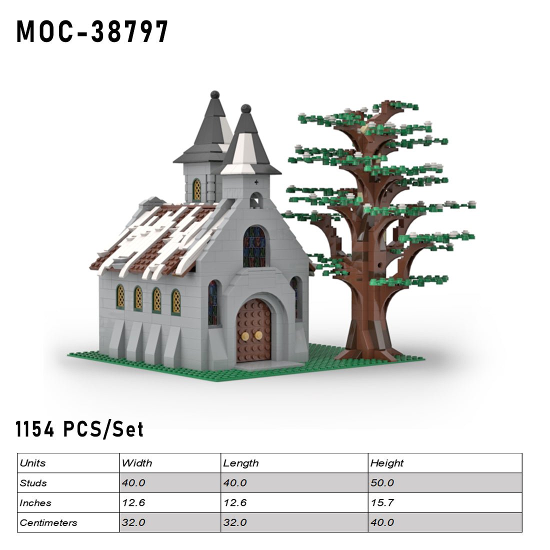 MOC - 38797 Winter Church - LesDiy - 