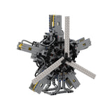 MOC - 39694 5 - cylinder Pneumatic Star Engine - LesDiy - 