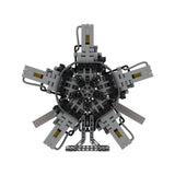 MOC - 39694 5 - cylinder Pneumatic Star Engine - LesDiy - 