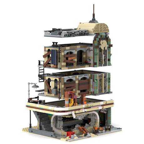 MOC - 40173 Downtown Diner - Apocalypse Version - LesDiy - MOC