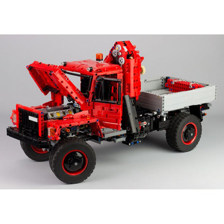 MOC-40482 Model E Off-Road Crane Dump Truck Building Blocks-LesDiy-MOC-