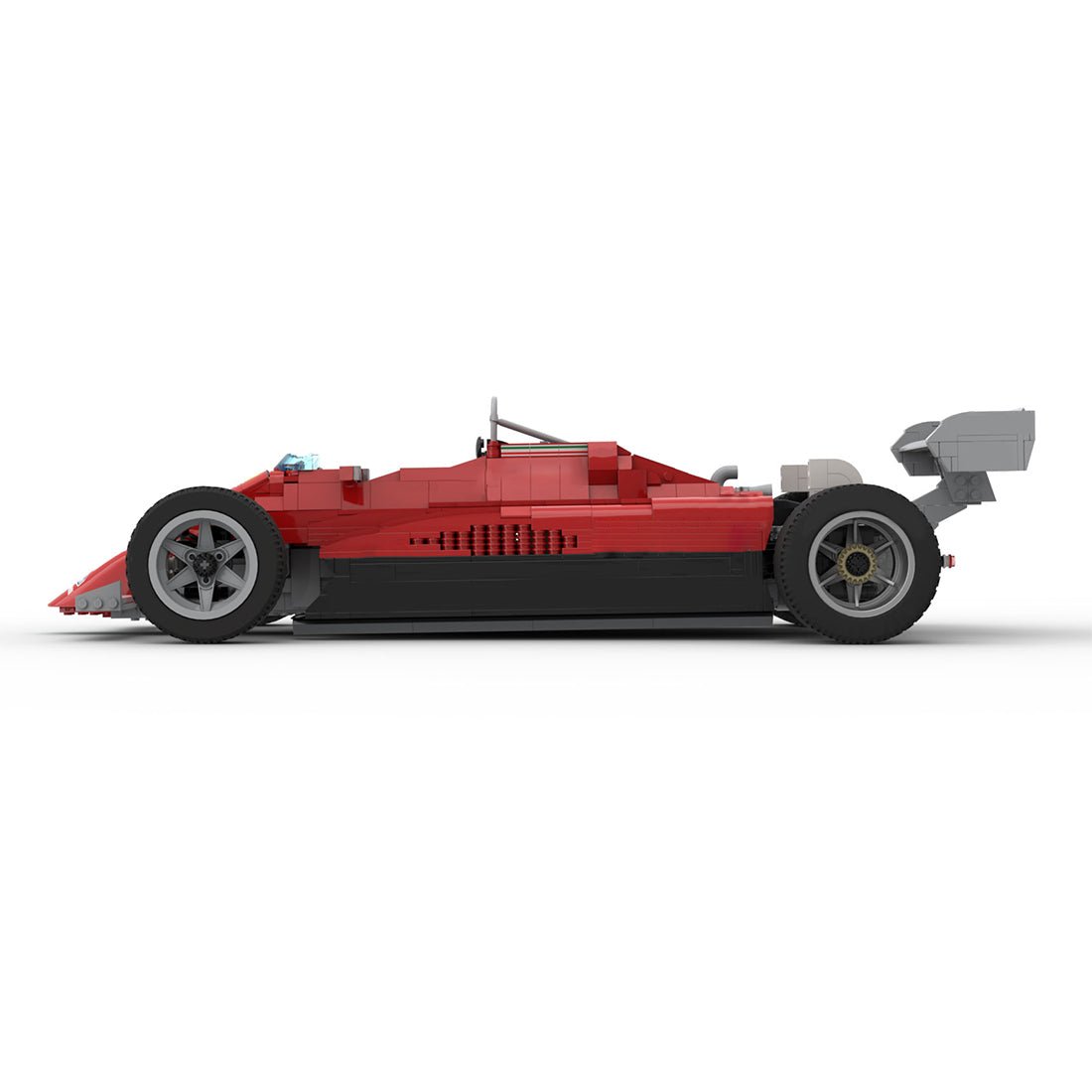 MOC - 43749 Ferrari 126C2 - no RC - scale 1:8 Building Blocks - LesDiy - 