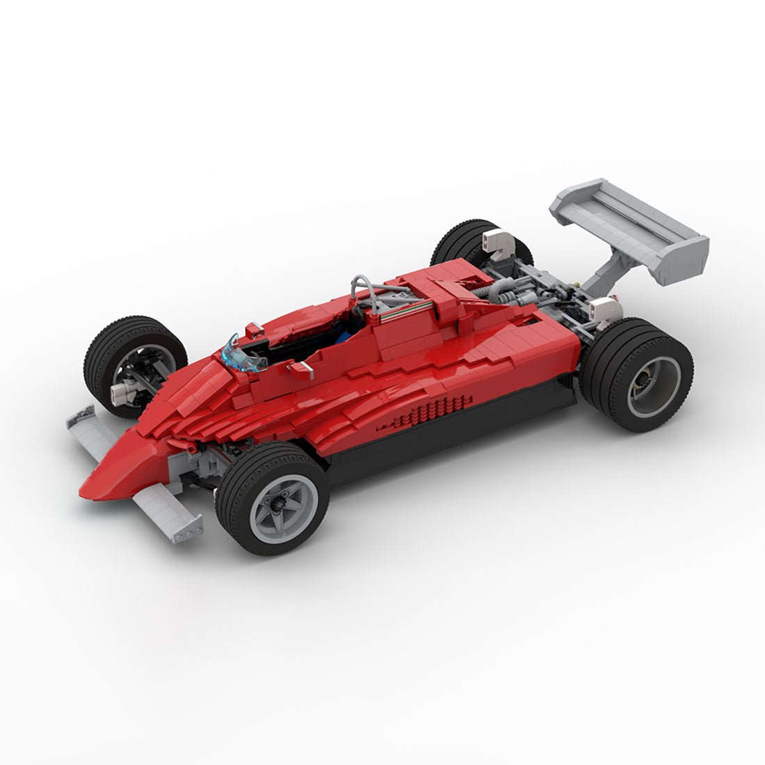 MOC - 43749 Ferrari 126C2 - no RC - scale 1:8 Building Blocks - LesDiy - 