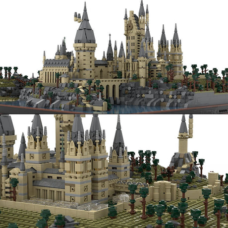MOC - 45950 Harry Potter Hogwarts Castle Epic Detailed Build Building Blocks - LesDiy - 