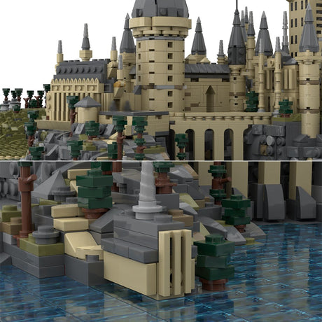 MOC - 45950 Harry Potter Hogwarts Castle Epic Detailed Build Building Blocks - LesDiy - 