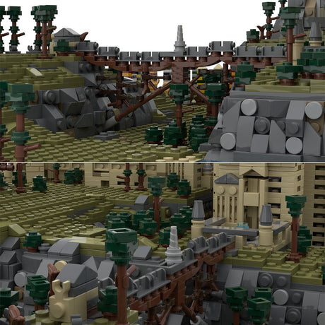 MOC - 45950 Harry Potter Hogwarts Castle Epic Detailed Build Building Blocks - LesDiy - 