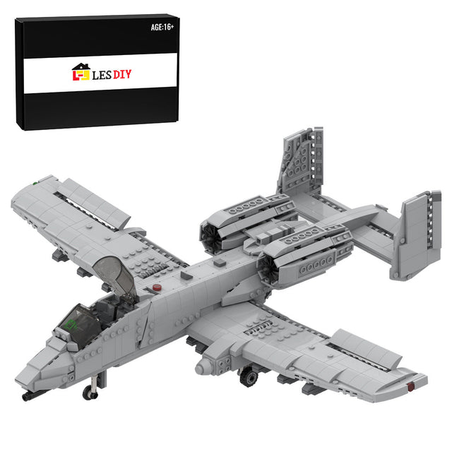 MOC - 46317 Fairchild Republic A - 10 Thunderbolt II | 1:35 Scale Building Blocks - LesDiy - 