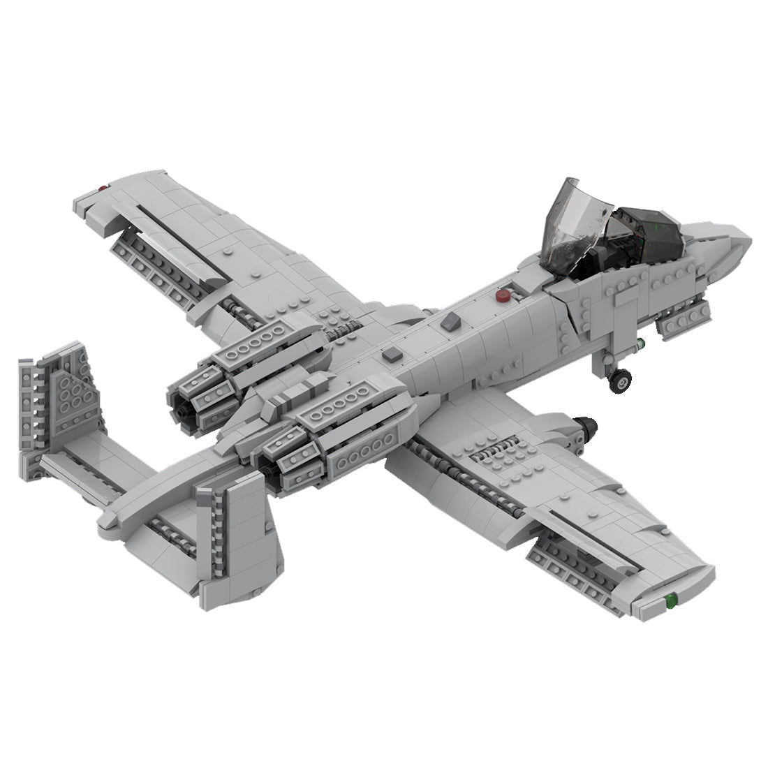 MOC - 46317 Fairchild Republic A - 10 Thunderbolt II | 1:35 Scale Building Blocks - LesDiy - 