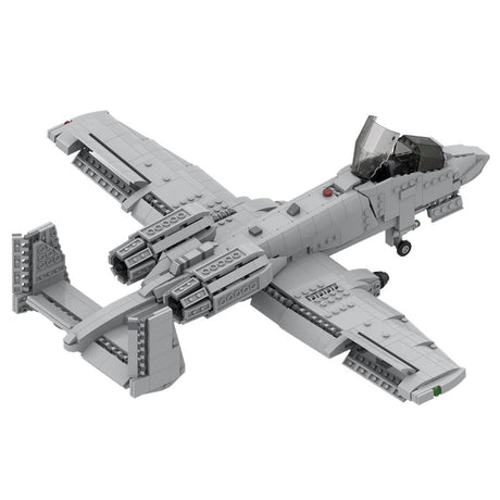 MOC - 46317 Fairchild Republic A - 10 Thunderbolt II | 1:35 Scale Building Blocks - LesDiy - 