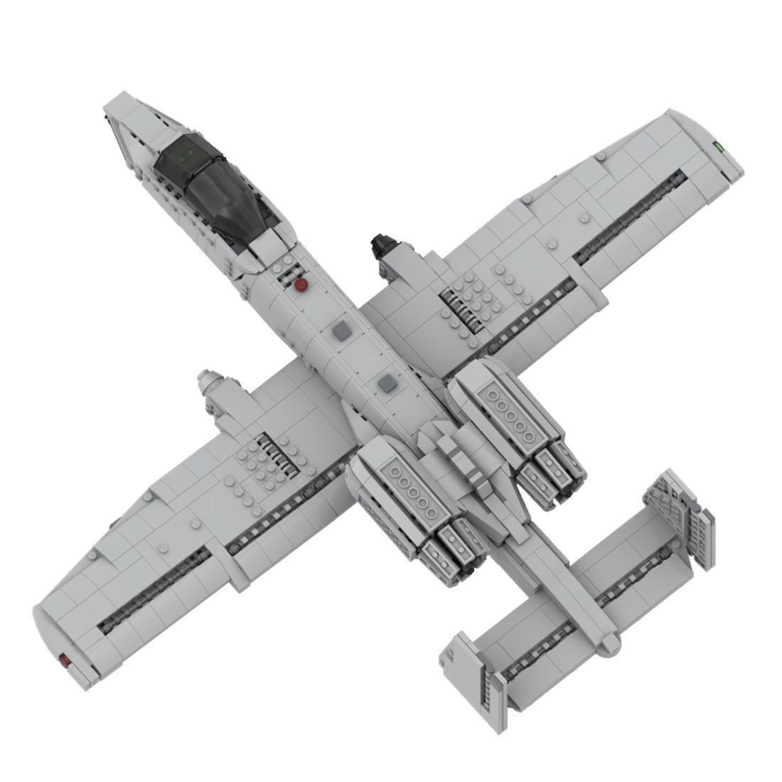 MOC - 46317 Fairchild Republic A - 10 Thunderbolt II | 1:35 Scale Building Blocks - LesDiy - 