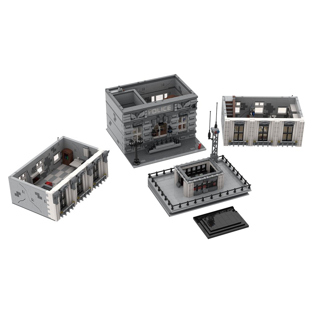 MOC - 4652 Large - scale Police Department Building Blocks - LesDiy - 