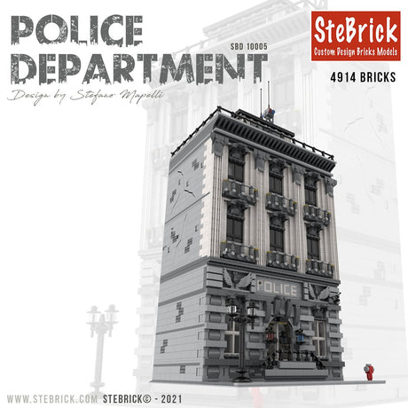 MOC - 4652 Large - scale Police Department Building Blocks - LesDiy - 