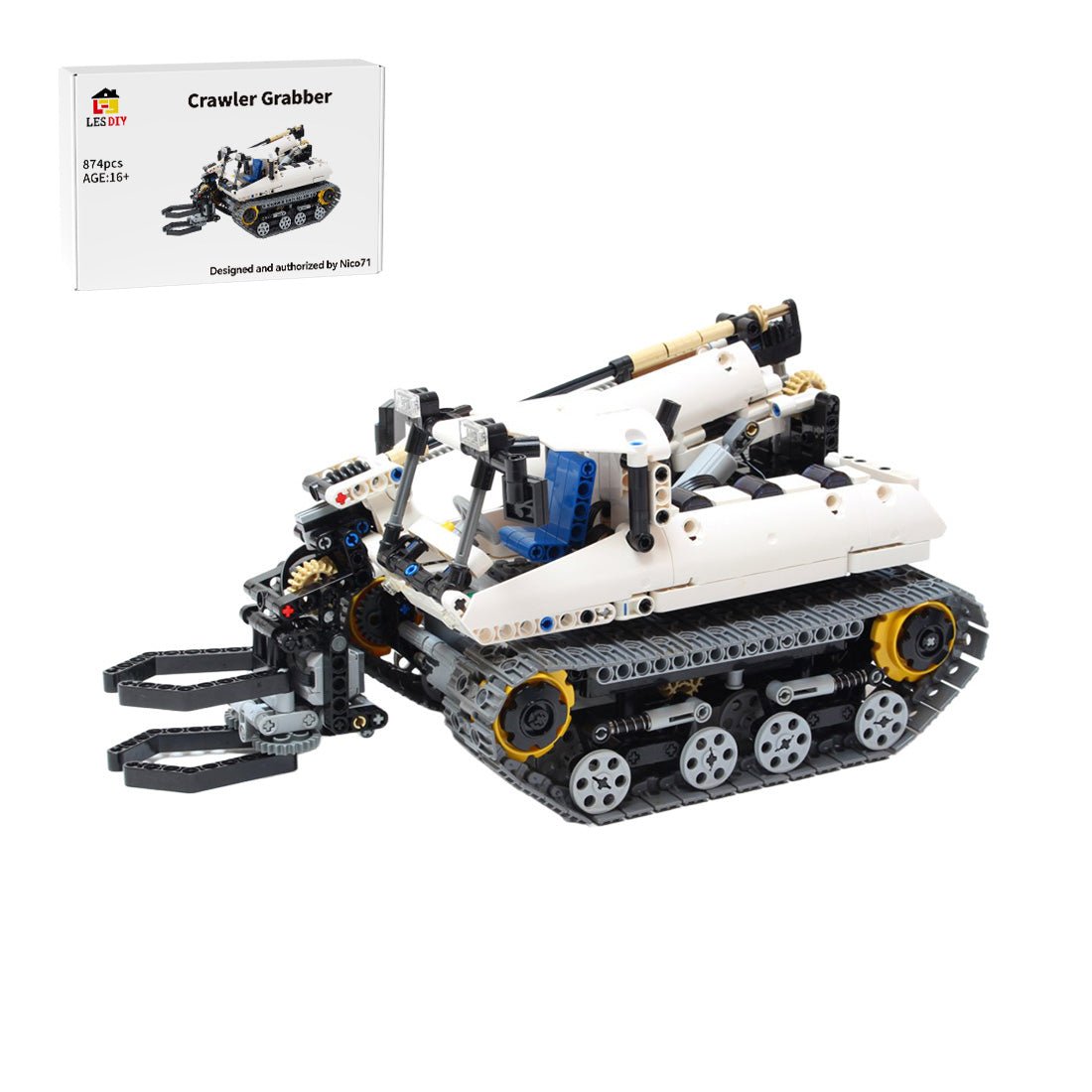 MOC-4704 RC Crawler Material Handler Building Blocks-LesDiy-MOC-