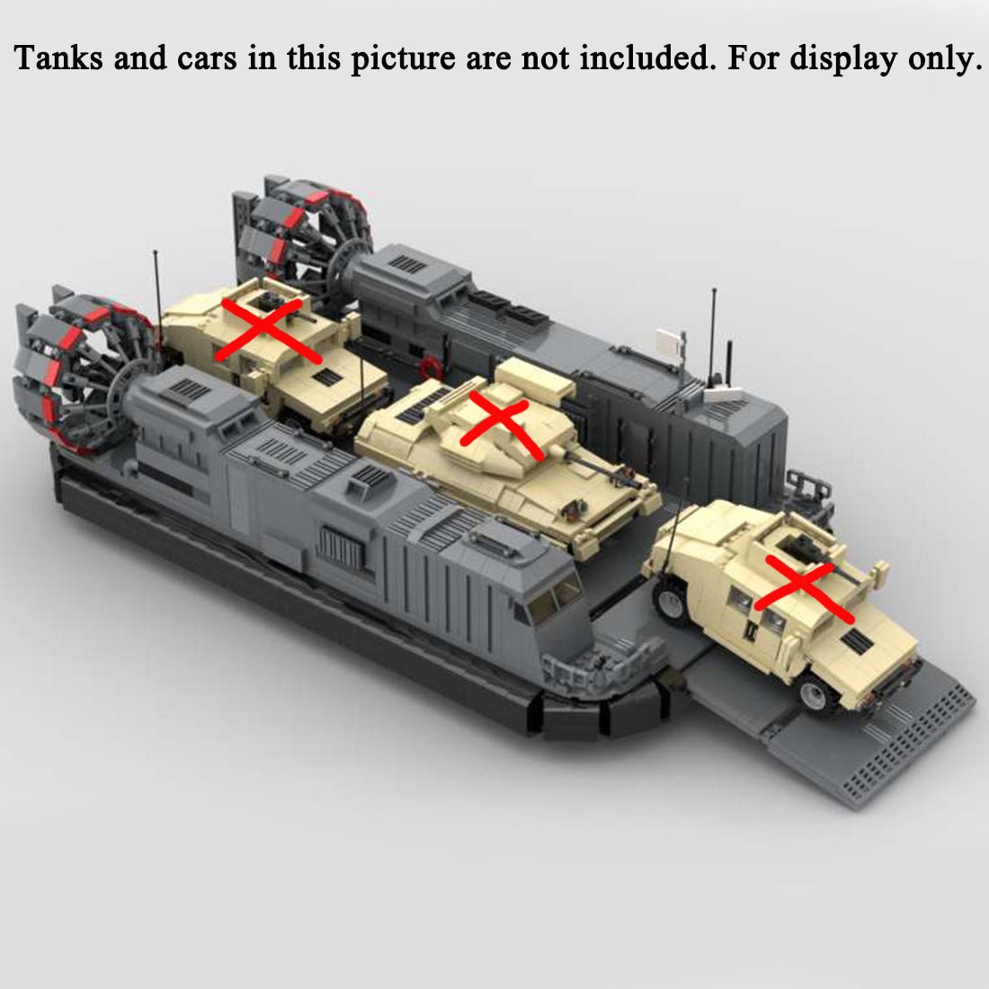 MOC - 47385 LCAC Military Hovercraft Model - LesDiy - 