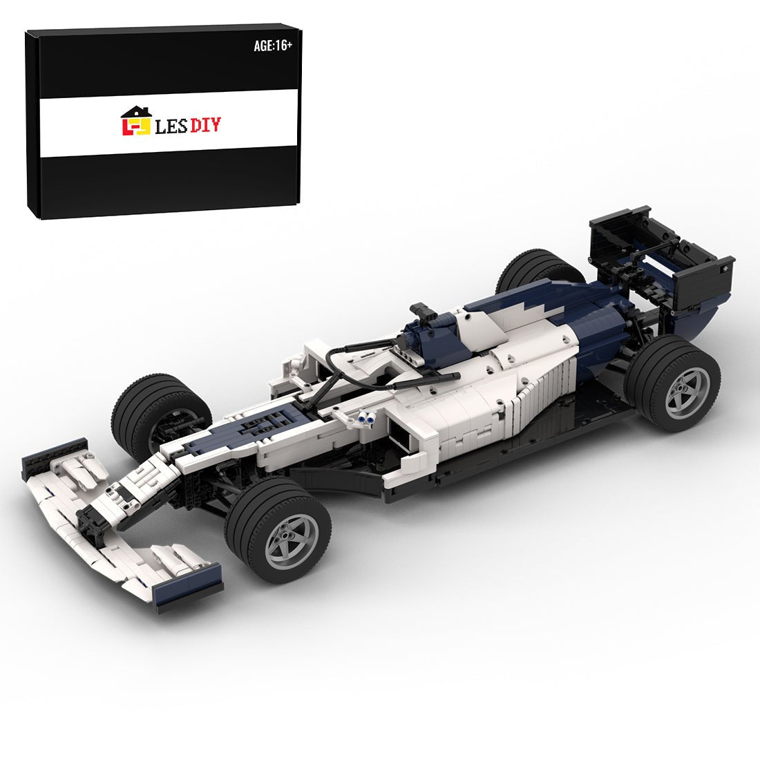 MOC - 47387 AT01 1/8 Scale Formula Supercar Racing Car - LesDiy - 