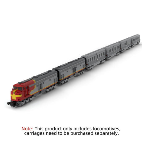 MOC - 47988 Static Version 6 wide EMDE8 Locomotive Building Blocks - LesDiy - 