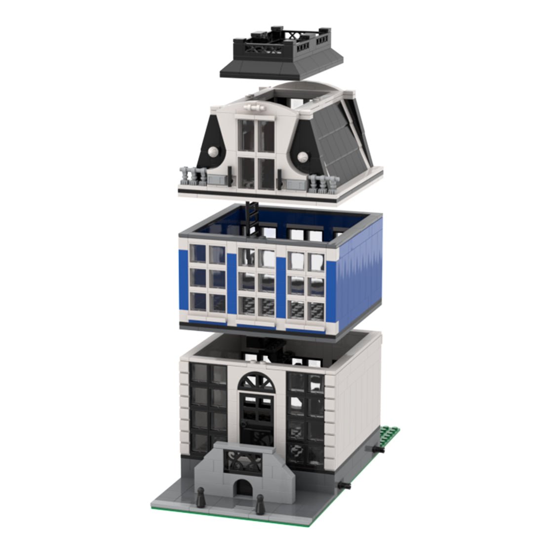 MOC - 48777 Amsterdam Canal House Nr 3 Modular Building - LesDiy - 