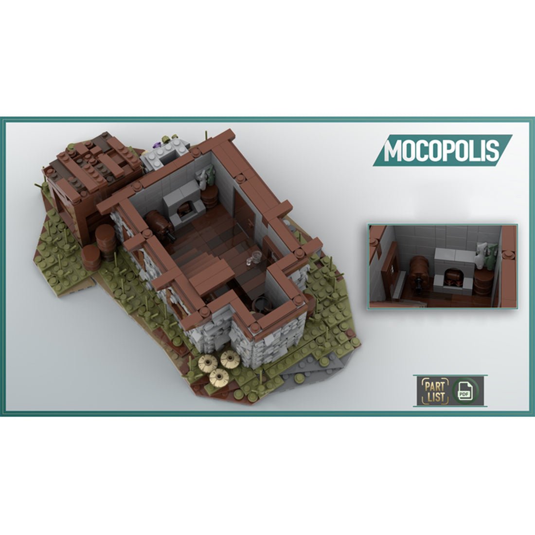 MOC - 49535 MOC Custom Medieval House - LesDiy - 