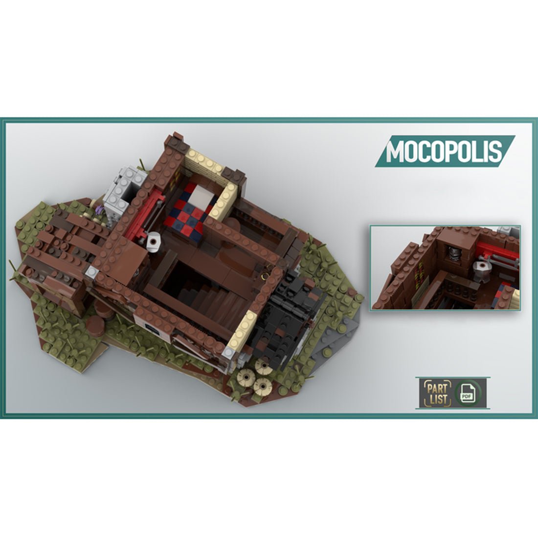 MOC - 49535 MOC Custom Medieval House - LesDiy - 