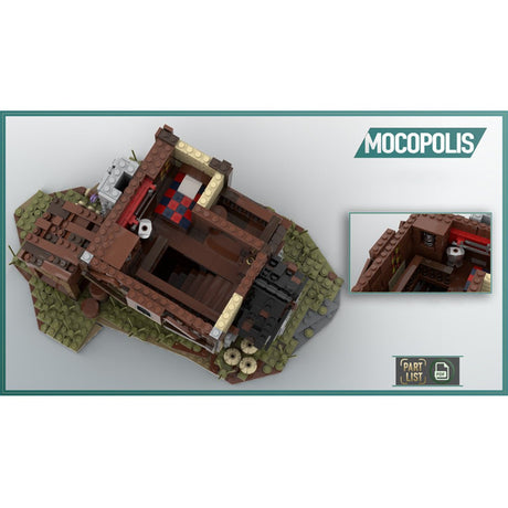 MOC - 49535 MOC Custom Medieval House - LesDiy - 