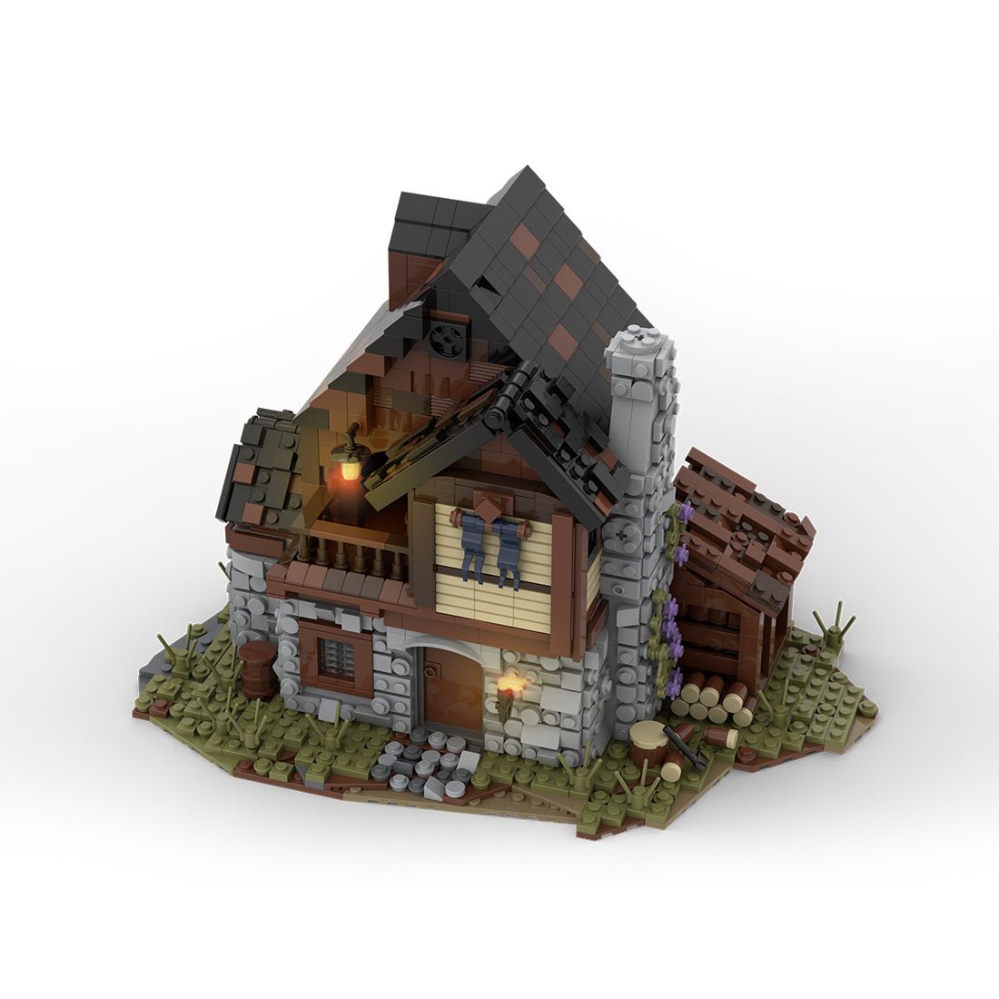 MOC - 49535 MOC Custom Medieval House - LesDiy - 