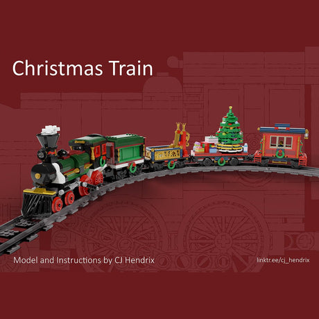 MOC - 49581 Motorized and Improved Christmas Train - LesDiy - MOC