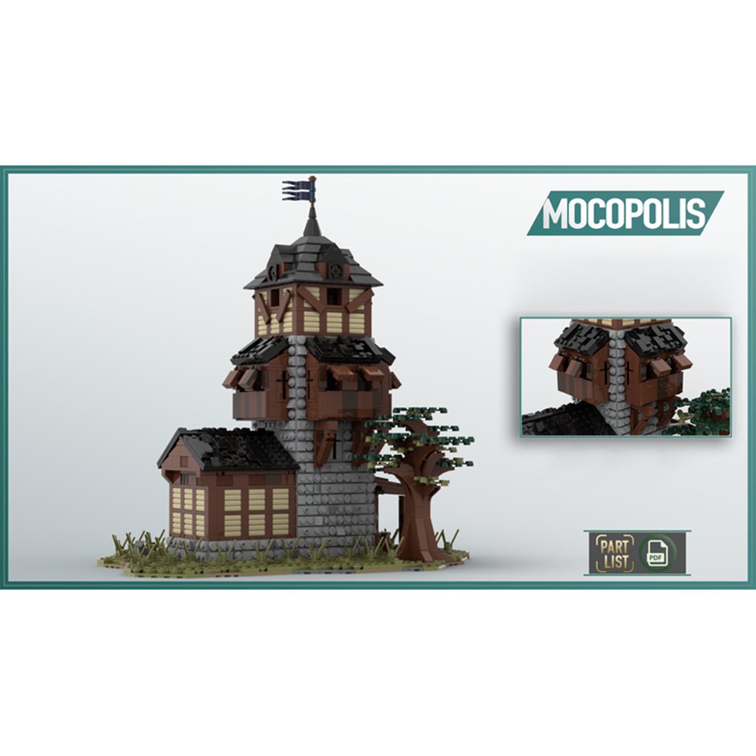 MOC - 49647 Medieval Watchtower - LesDiy - 