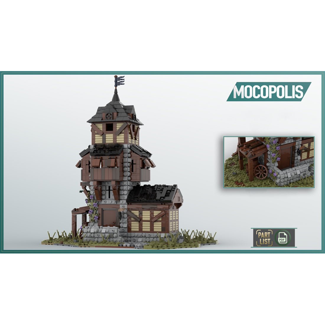 MOC - 49647 Medieval Watchtower - LesDiy - 