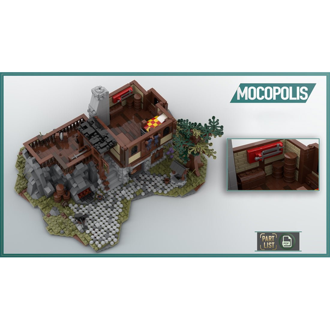 MOC - 49666 Medieval Smithy - LesDiy - 