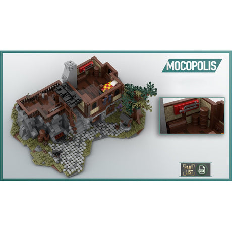 MOC - 49666 Medieval Smithy - LesDiy - 