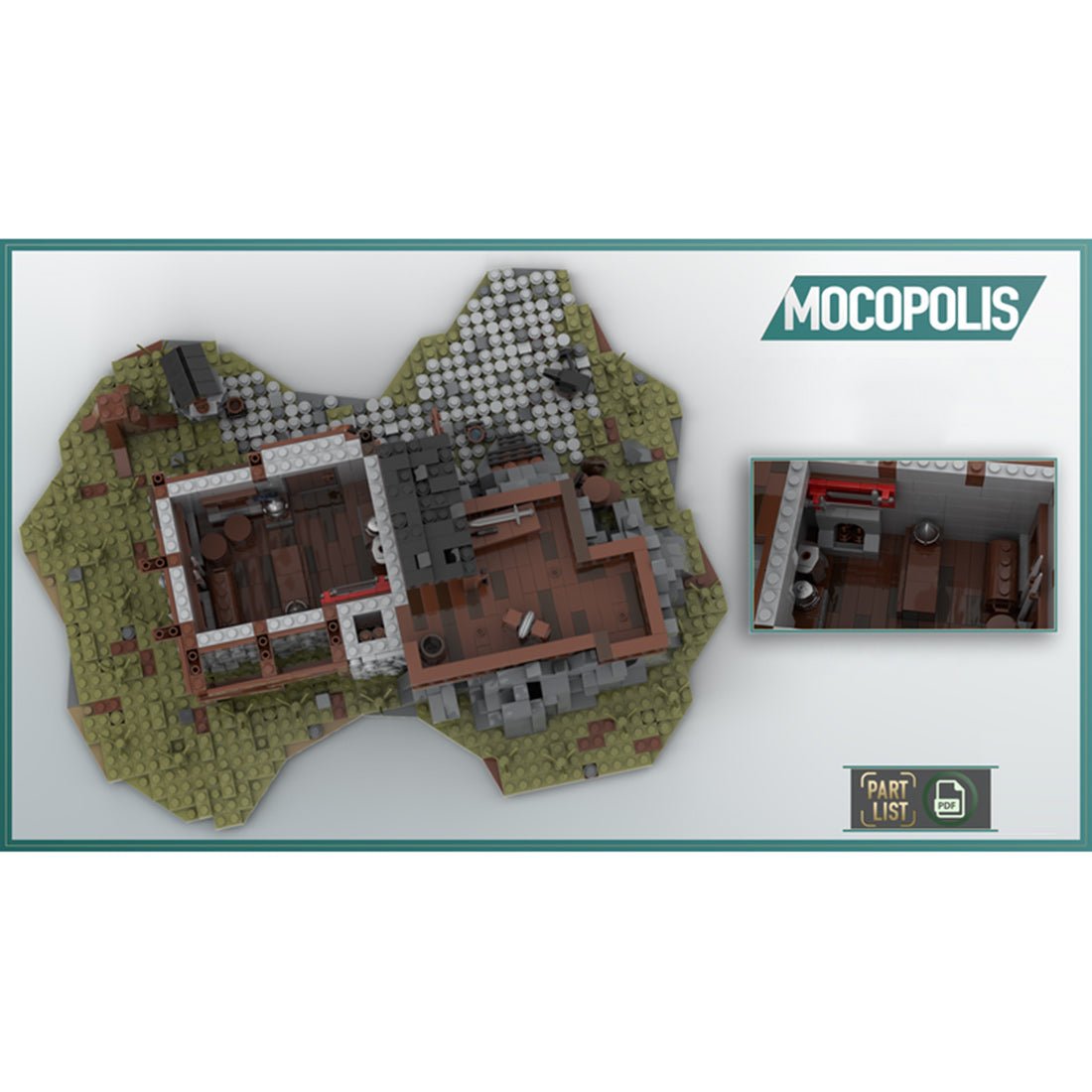 MOC-49666 Medieval Smithy | LesDiy