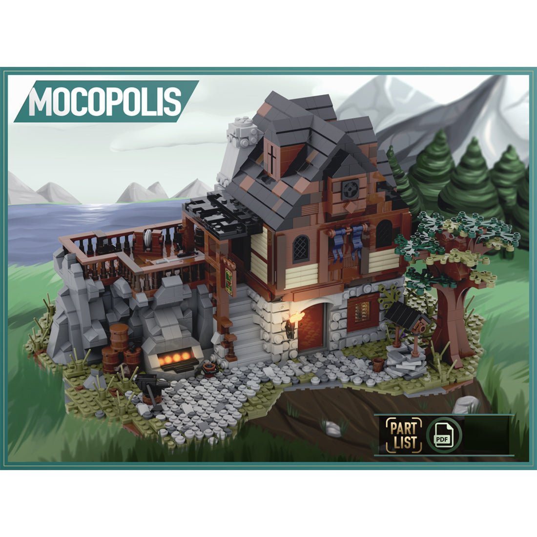MOC - 49666 Medieval Smithy - LesDiy - 