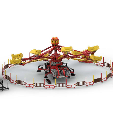MOC - 50552 Dynamic Octopus Fairground Ride for Lego - LesDiy - funfair