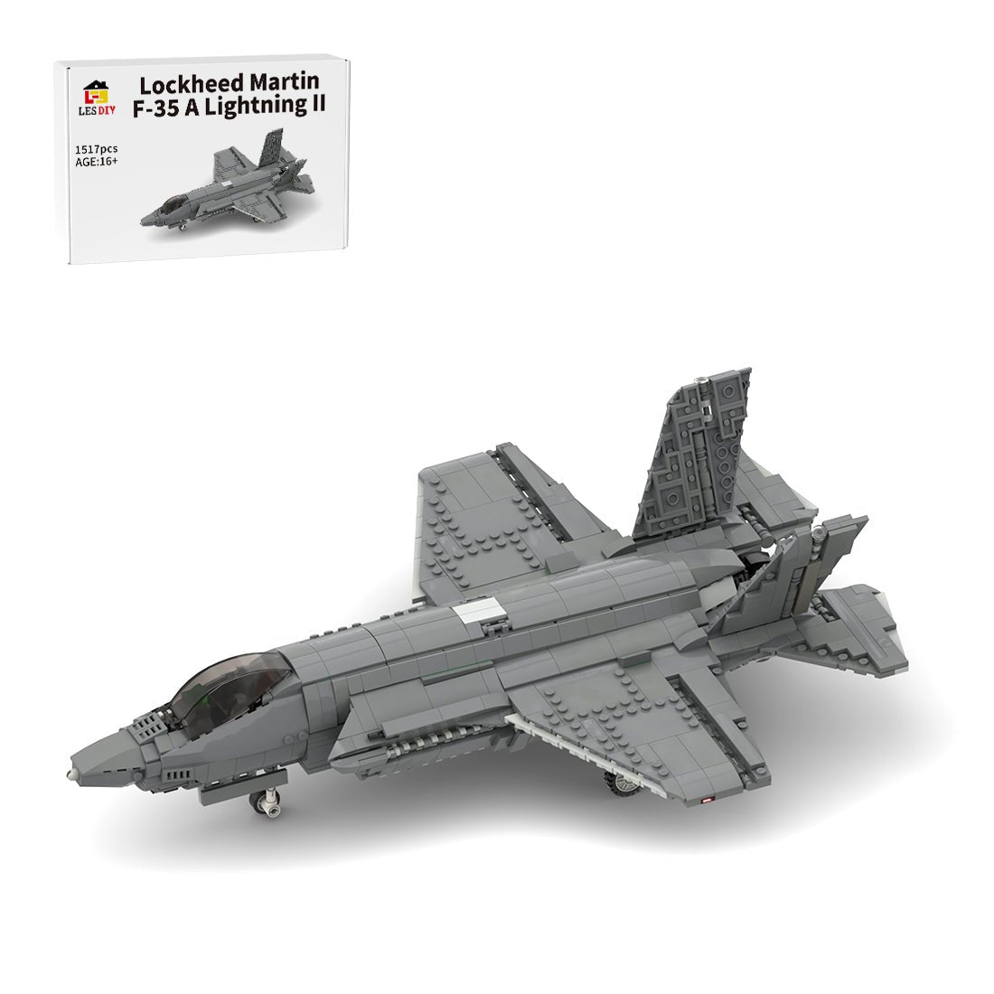 MOC - 52862 1:34 Scale Lockheed Martin F - 35 A (Airforce Variant) Lightning - LesDiy - 