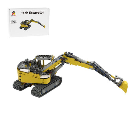 MOC - 53035 42055 - D model: Excavator Building Blocks - LesDiy - 