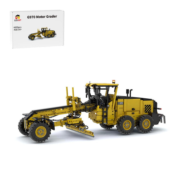 MOC-54777 Volvo G970 Motor Grader Building Blocks | LesDiy