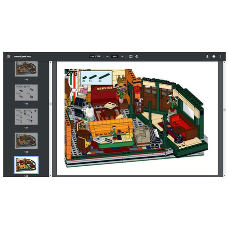MOC - 54894 Modular Central Perk Cafe & Pub - LesDiy - MOC