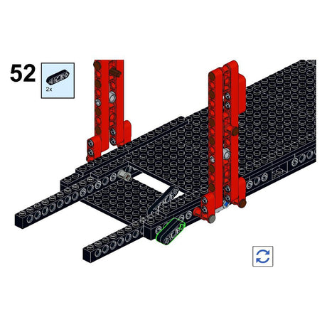 MOC - 58005 Dynamic Fairground Big Whee for Lego - LesDiy