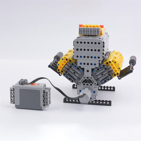 MOC - 60662 Crossplane V8 with Supercharger & Removable Covers - LesDiy