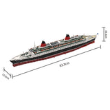 MOC - 62291 1/400 Scale SS France Building Blocks - LesDiy - Building Blocks - 