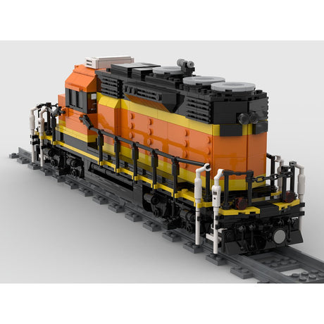 MOC - 66357 SD28P Locomotive Building Blocks - LesDiy - Locomotive