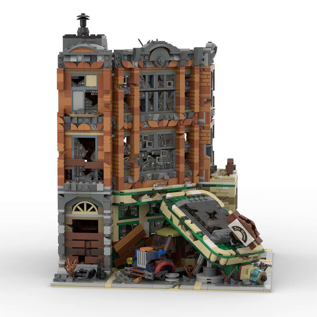 MOC - 66422 Corner Garage - Apocalypse Version Building Blocks - LesDiy - MOC