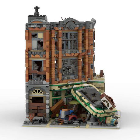 MOC - 66422 Corner Garage - Apocalypse Version Building Blocks - LesDiy - MOC