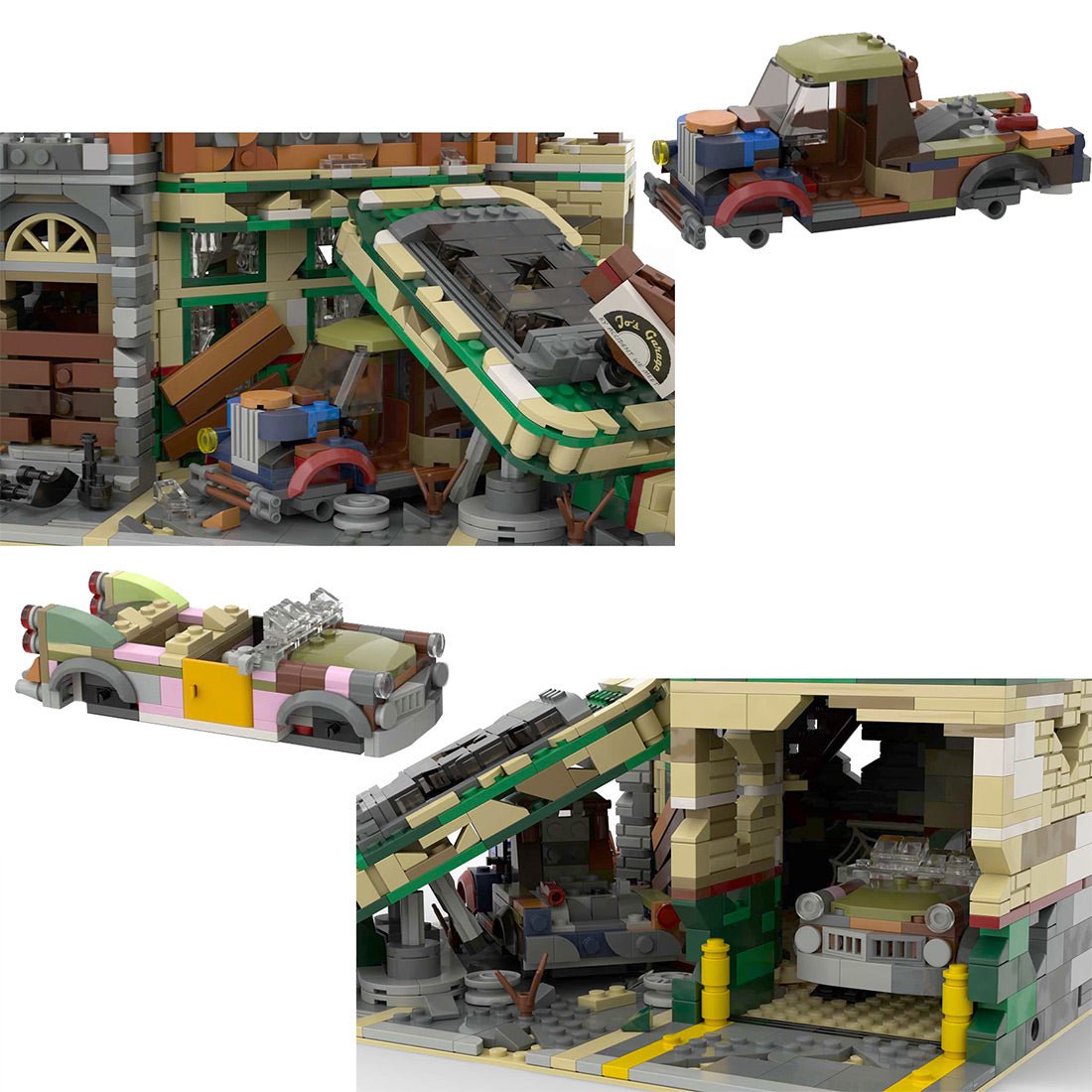 MOC - 66422 Corner Garage - Apocalypse Version Building Blocks - LesDiy - MOC