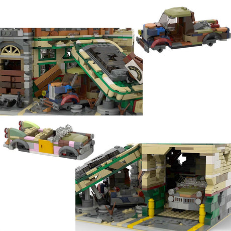MOC - 66422 Corner Garage - Apocalypse Version Building Blocks - LesDiy - MOC