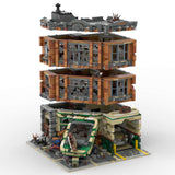 MOC - 66422 Corner Garage - Apocalypse Version Building Blocks - LesDiy - MOC