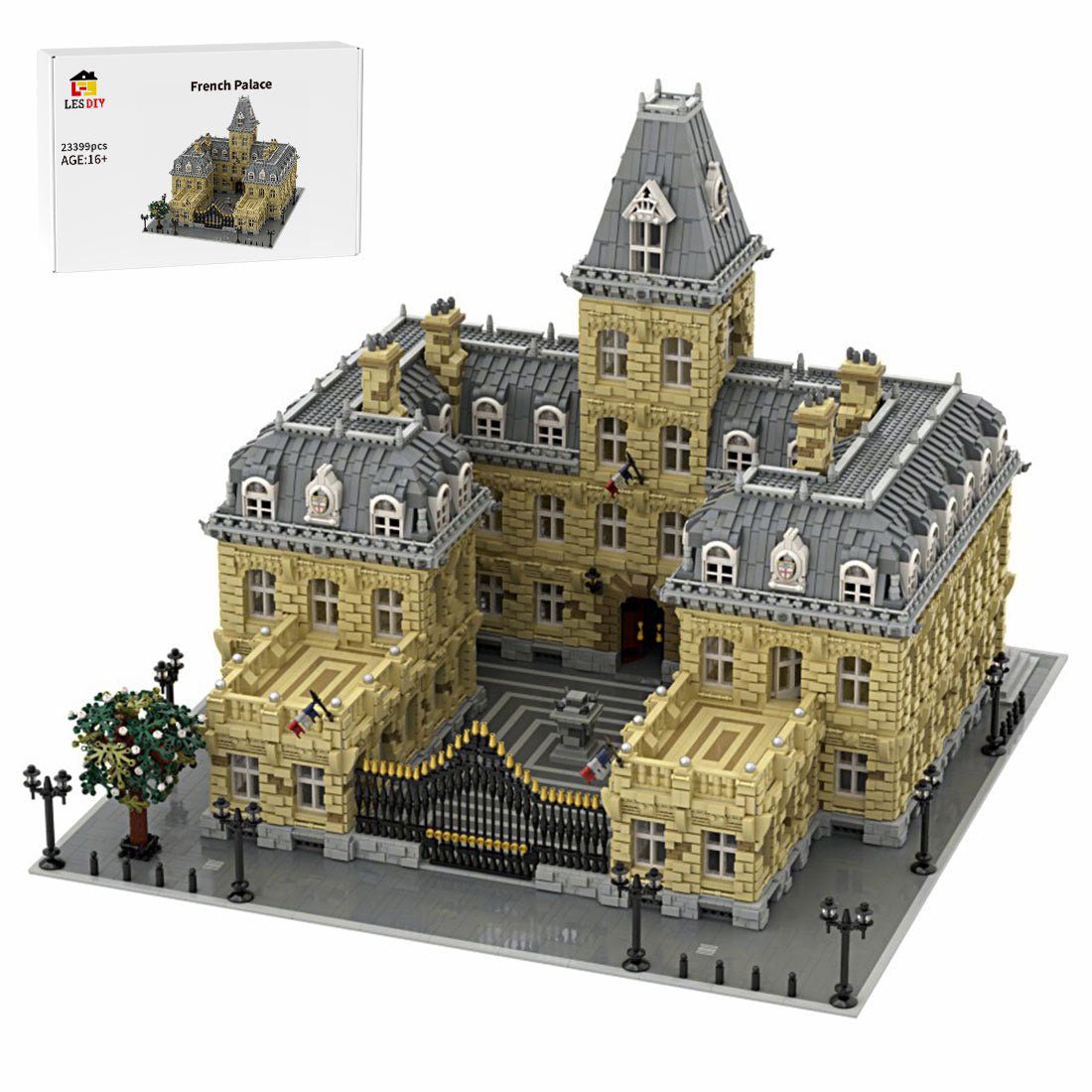 MOC - 70573 Happy Anniversary French Palace Building Blocks - LesDiy - MOC